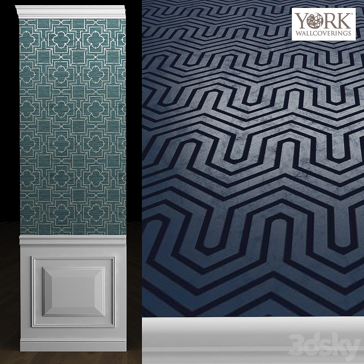 York Ashford Geometrics Wallpaper